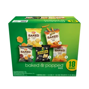 Frito-Lay Baked and Popped Mix Variety Pack Snack Chips, 18 Count Multipack